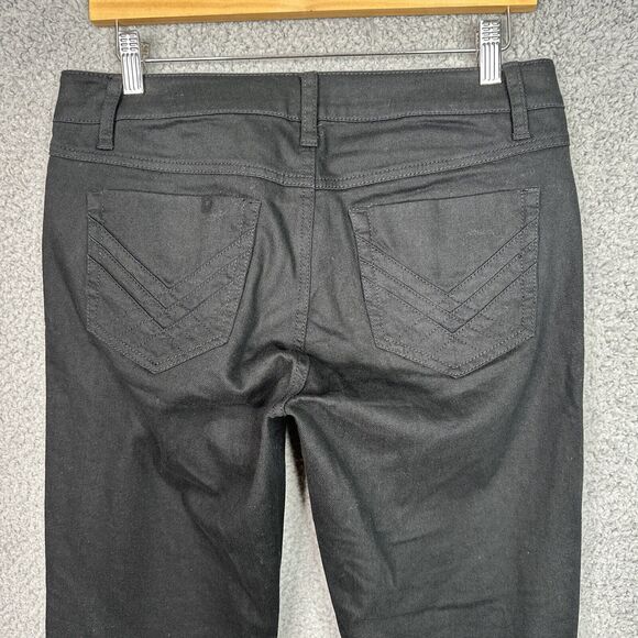 Cabi Jeans Women’s 6 Black Super Flare Pants NWT Licorice Wide Leg Cotton Blend - Picture 10 of 13